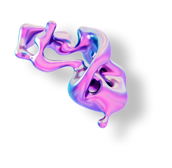 Abstract 3D holographic shape